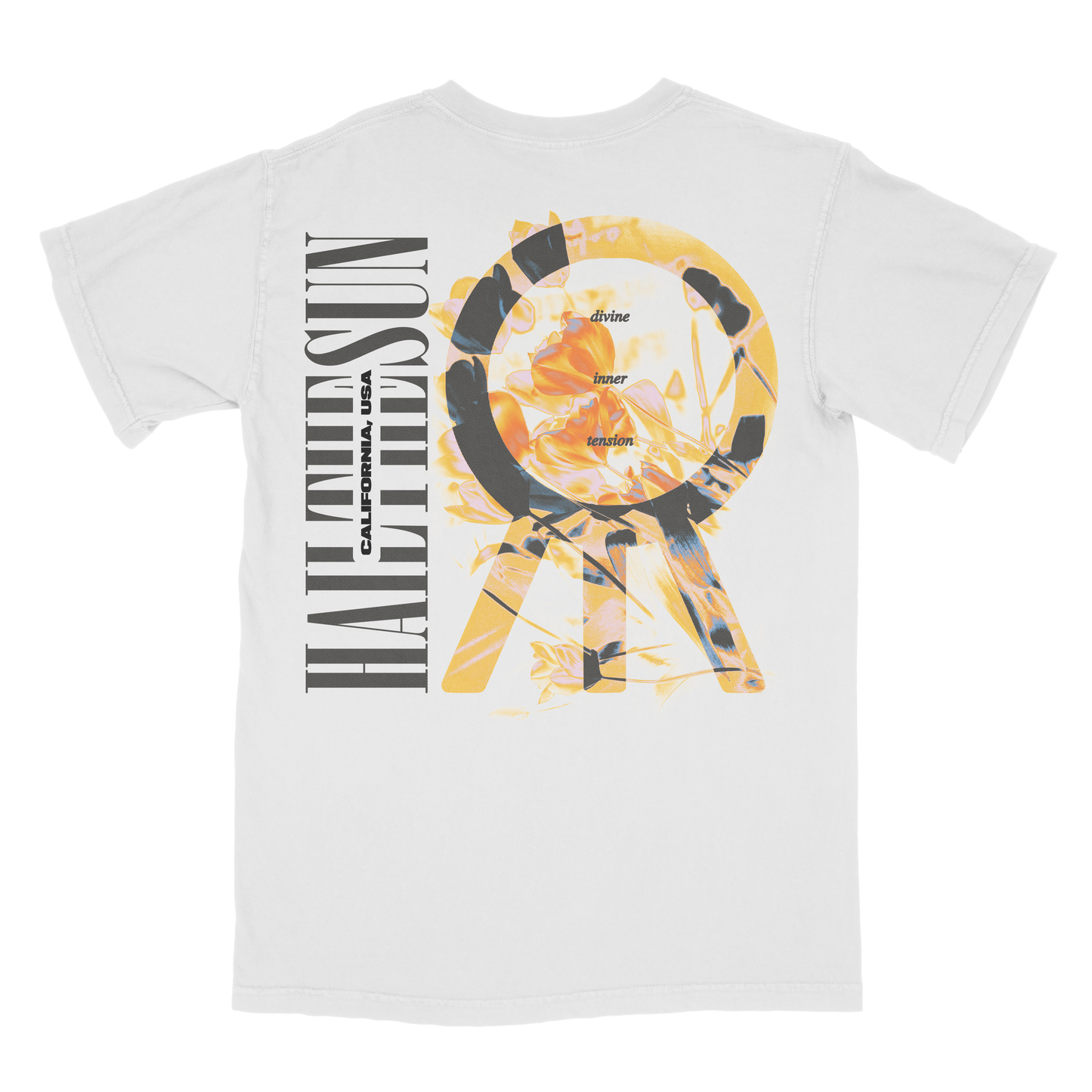White DIT Floral Tee