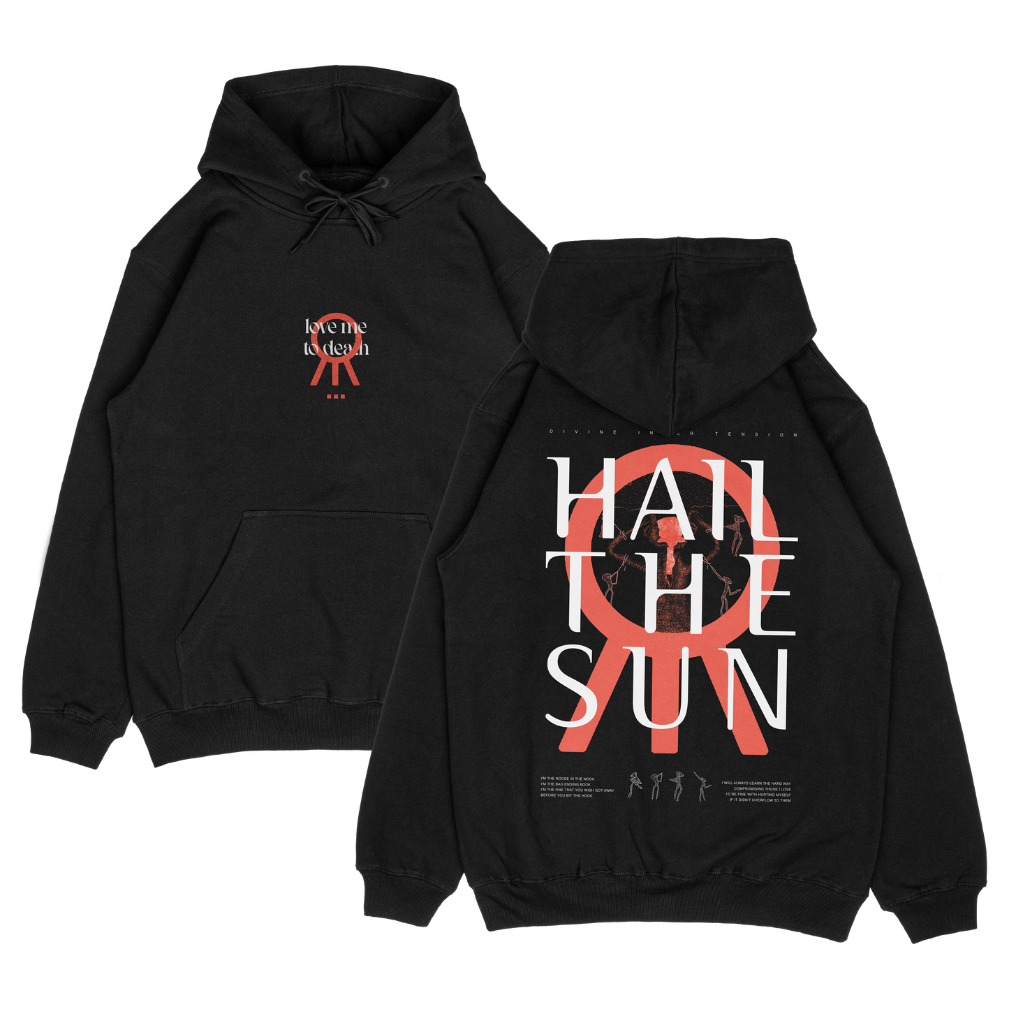 Love Me To Death Hoodie (Black/Orange)