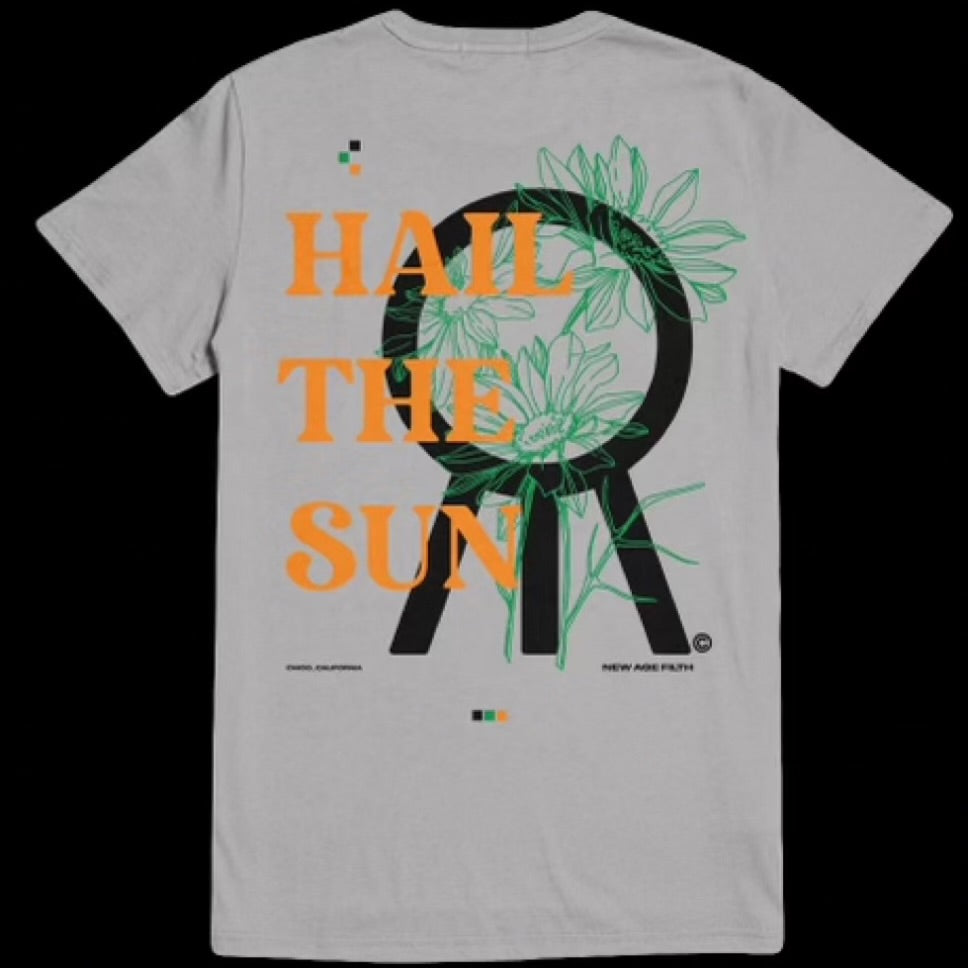 Orange + Green Flower T-Shirt