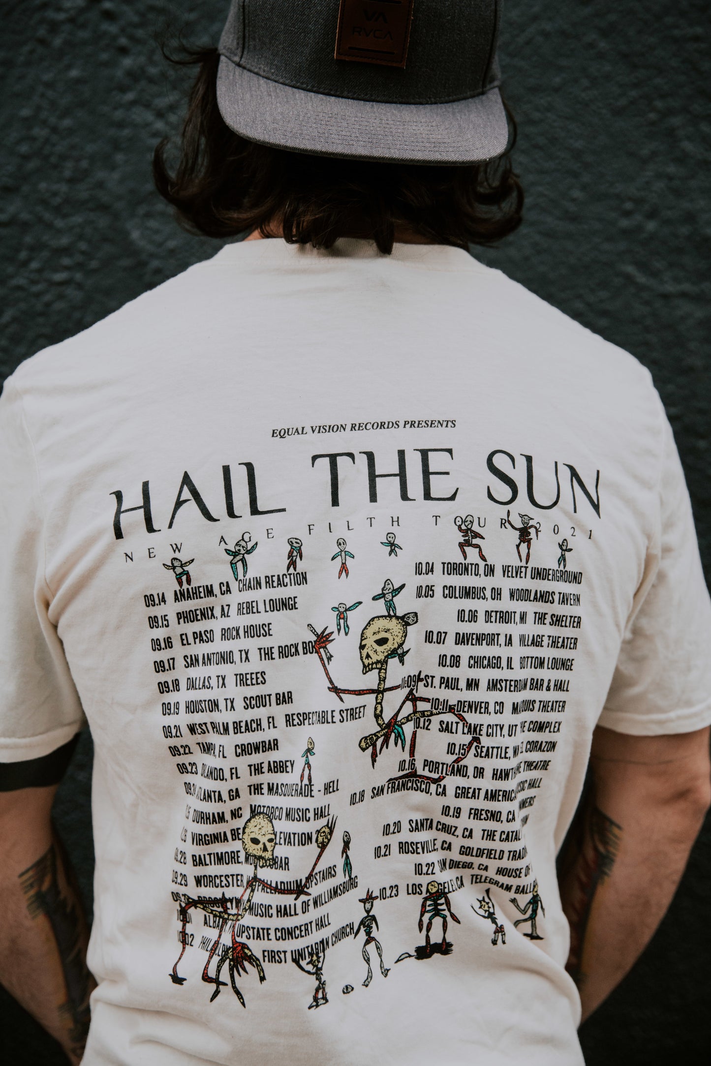 New Age Filth Tour Dates Shirt (Cream)